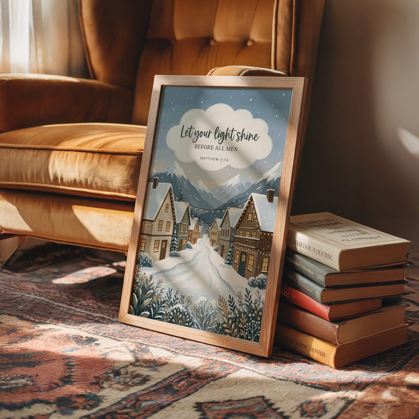 Let Your Light Shine: Snowy Alpine Village