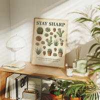 Stay Sharp: Vintage Succulent & Cactus Chart