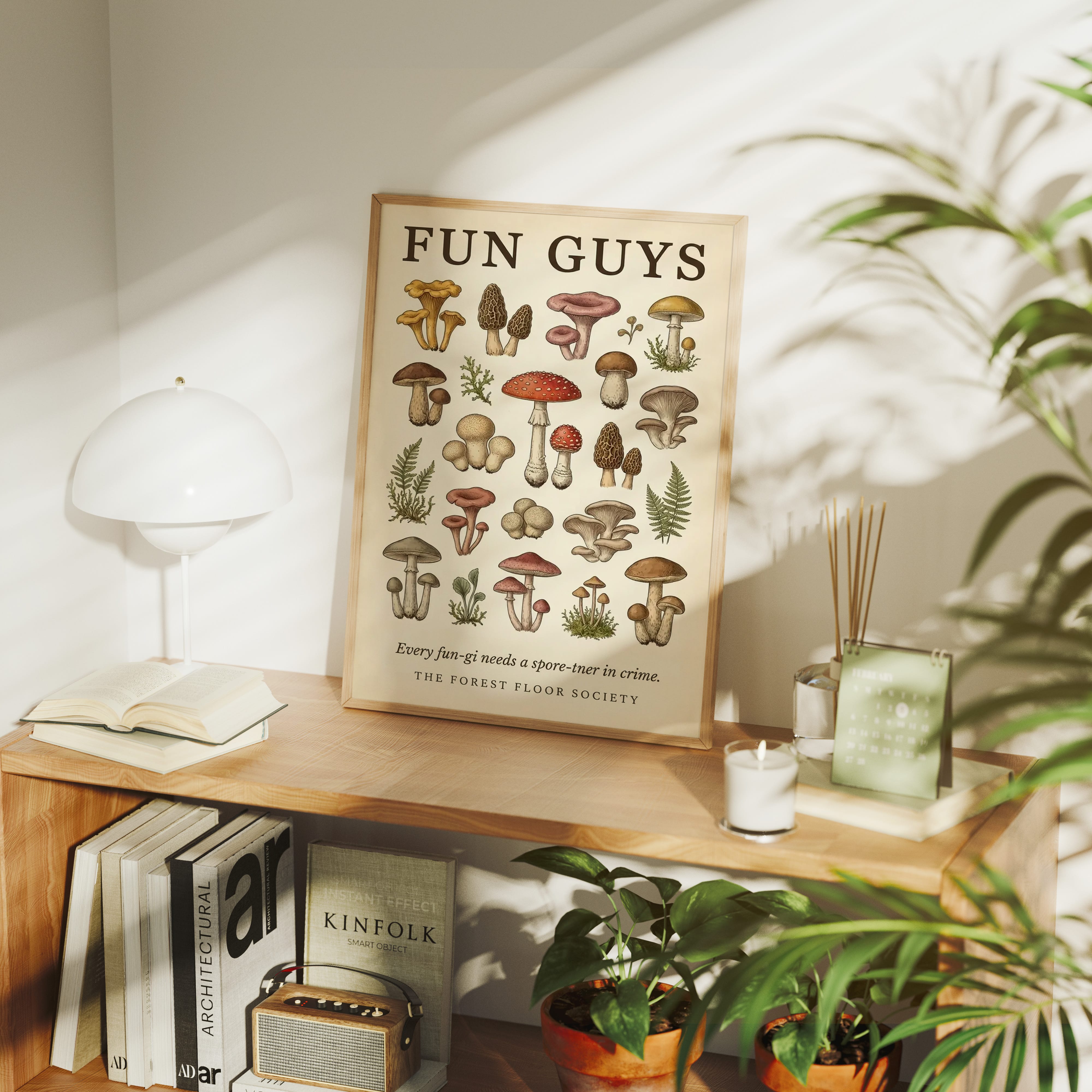 Fun Guys: Vintage Mushroom Chart