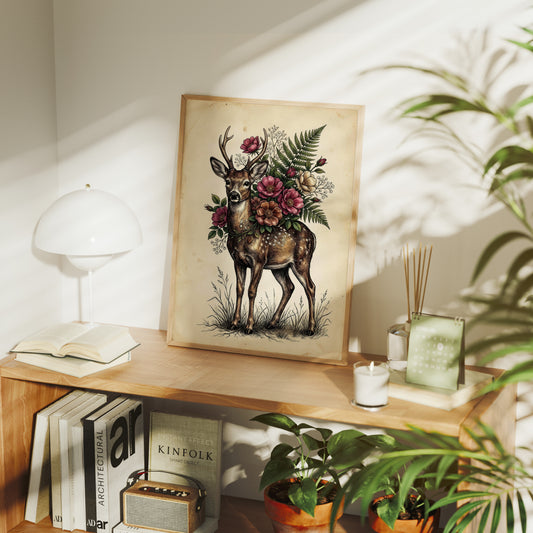 Antlers and Wild Roses