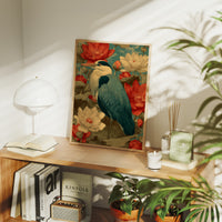 Heron Among the Lotus