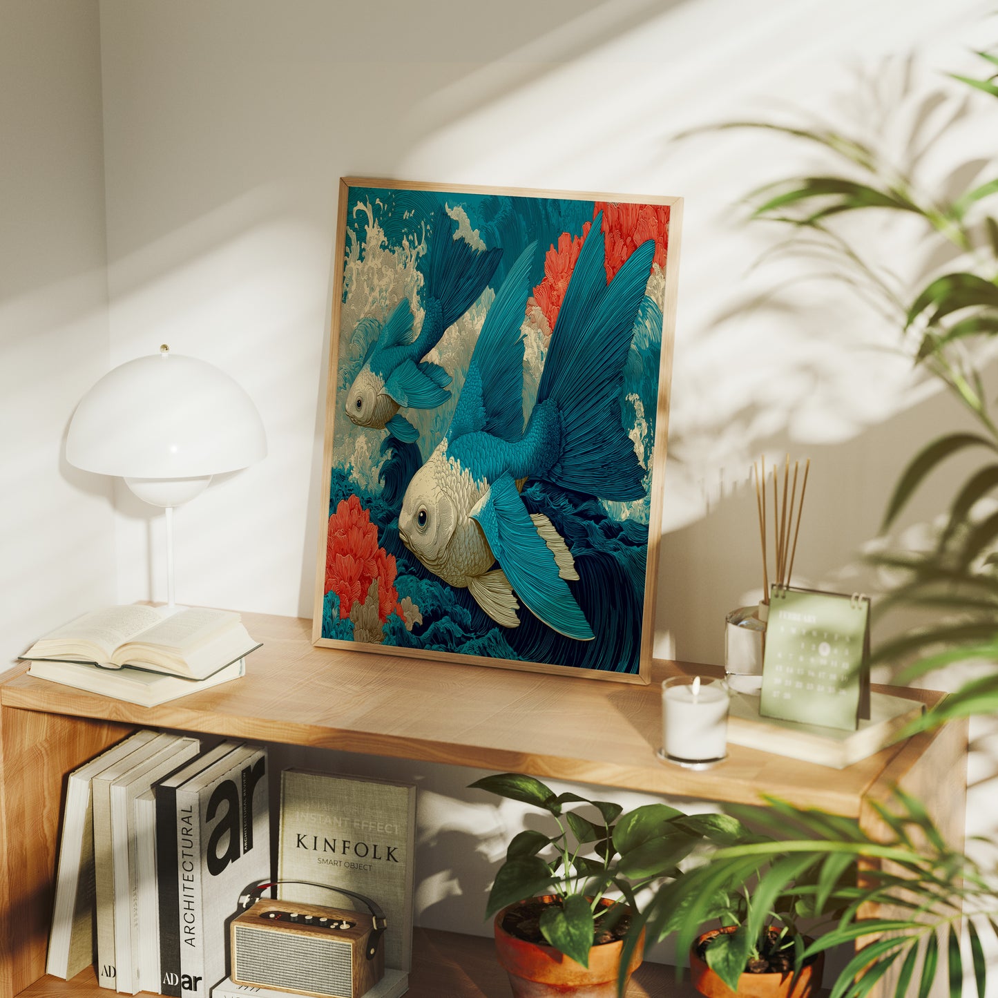 Koi in the Great Wave