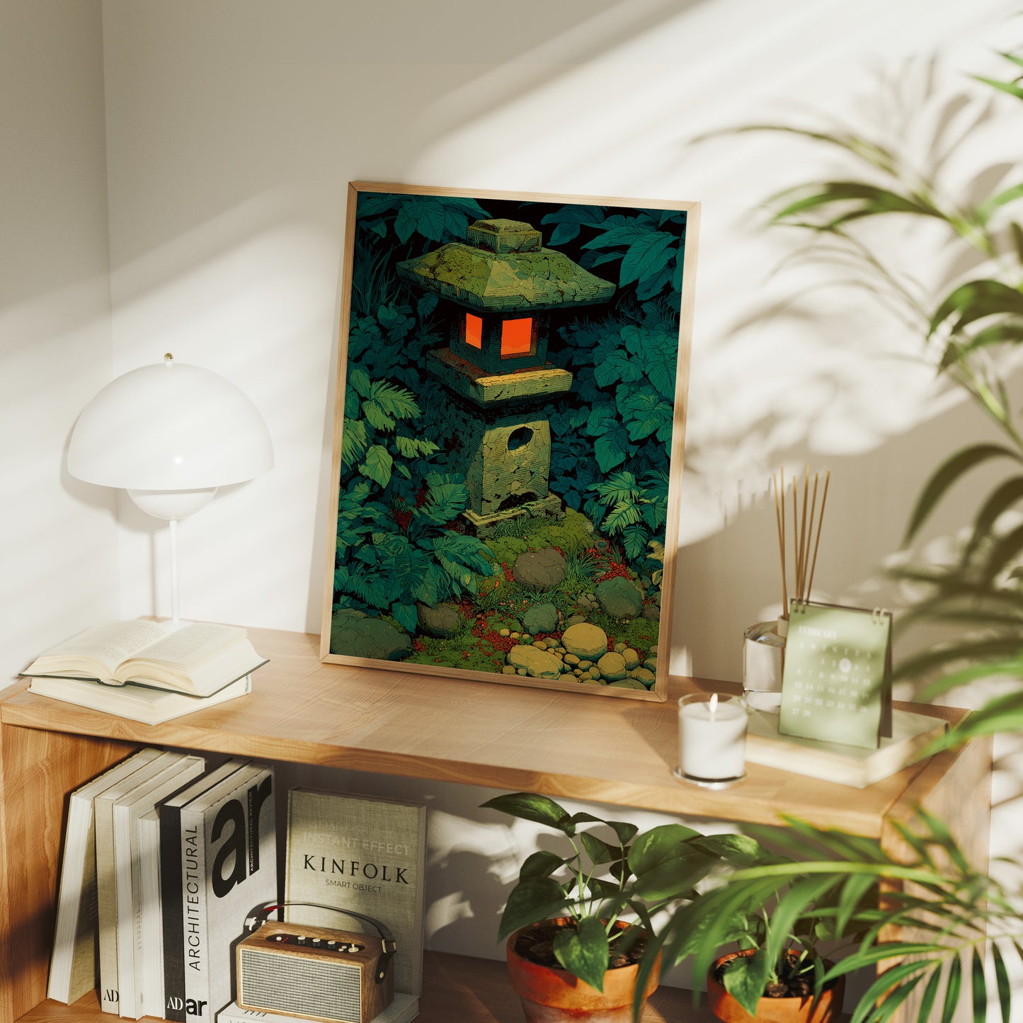 Stone Lantern in the Undergrowth