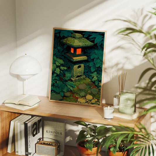 Stone Lantern in the Undergrowth