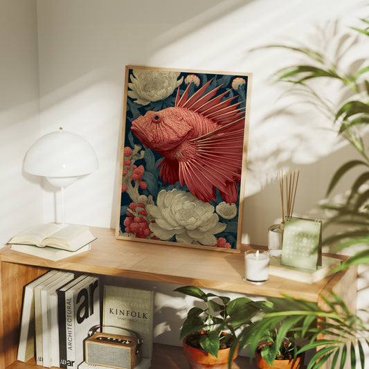 Lionfish Among the Peonies