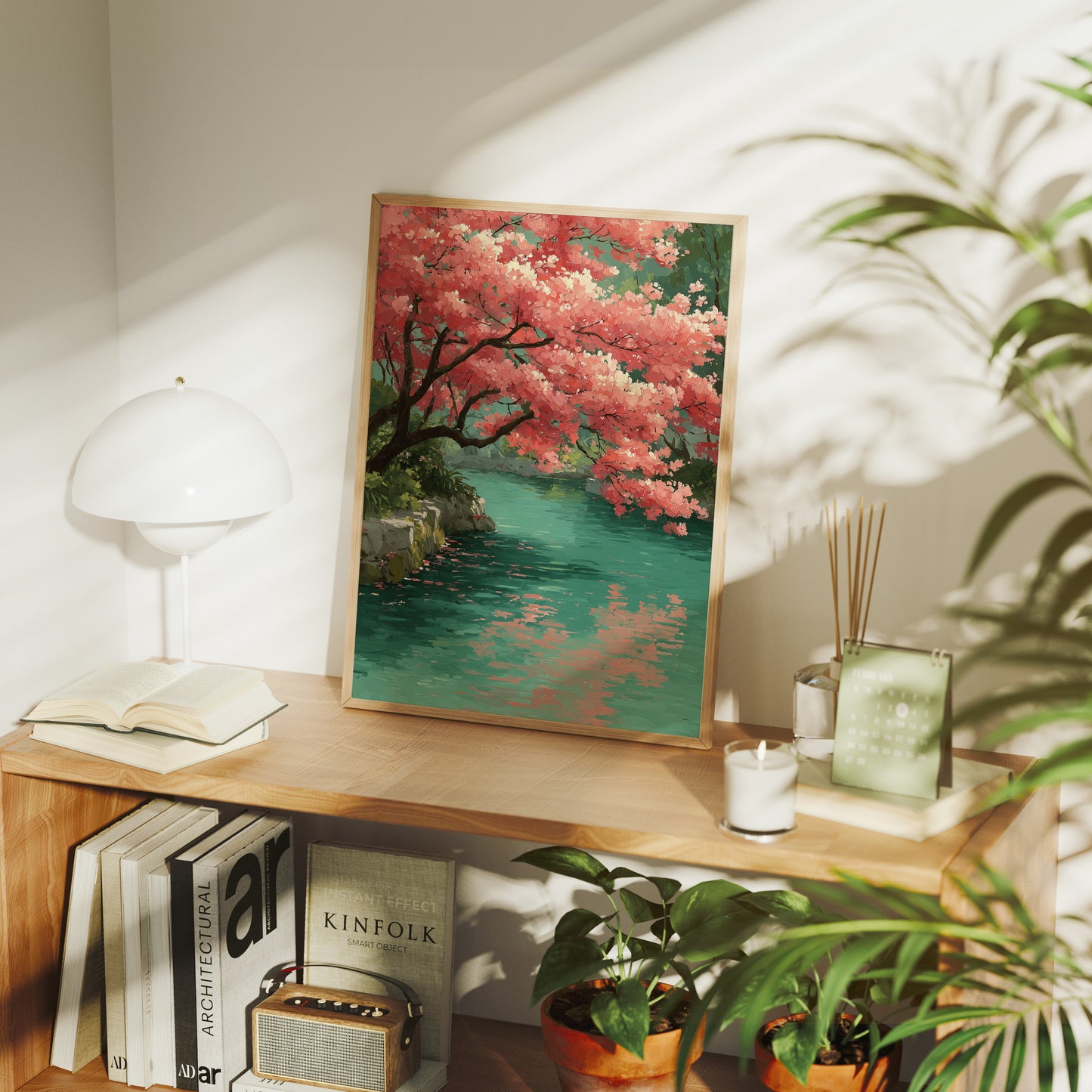 Blossoms Meet the Jade Water