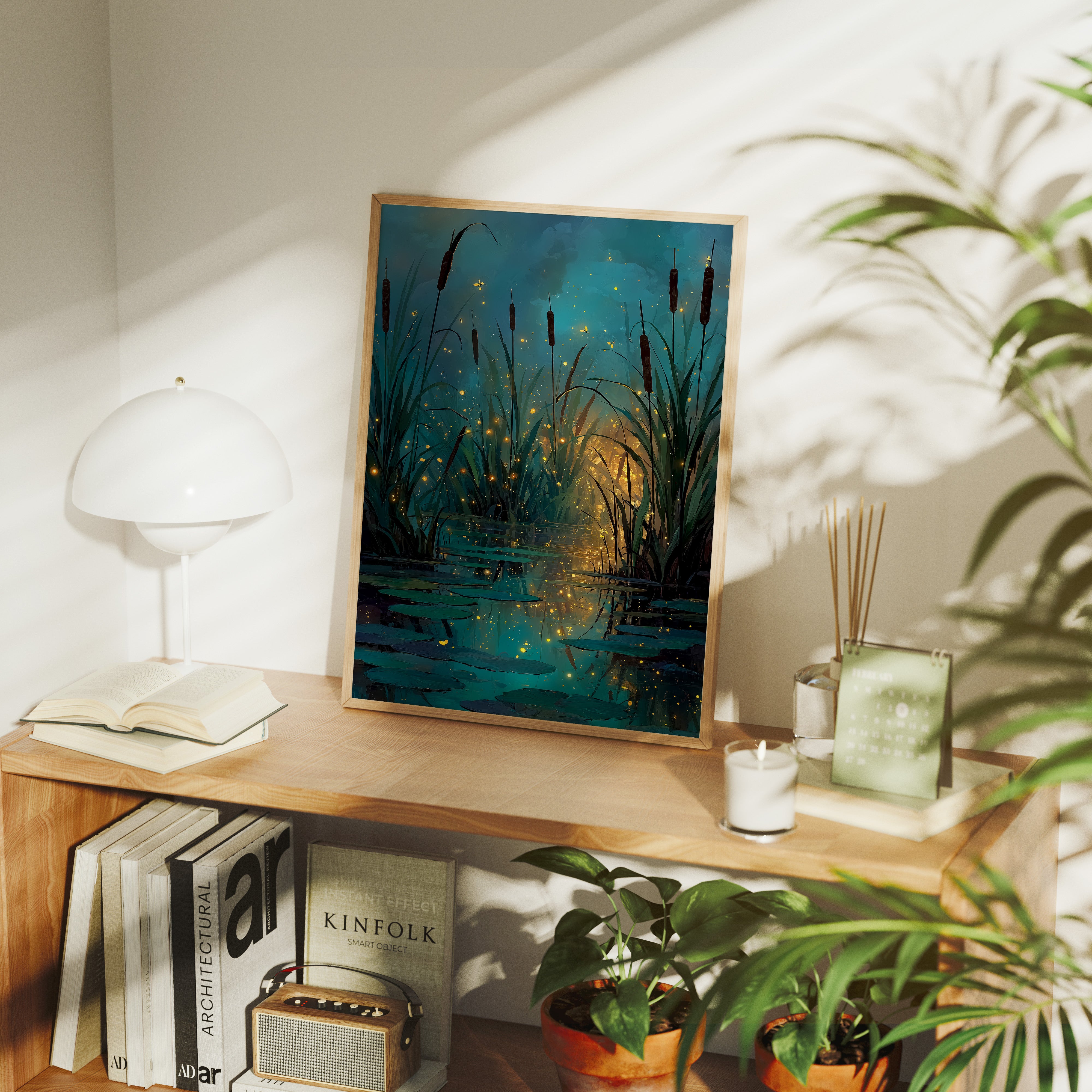 Cattails and Fireflies