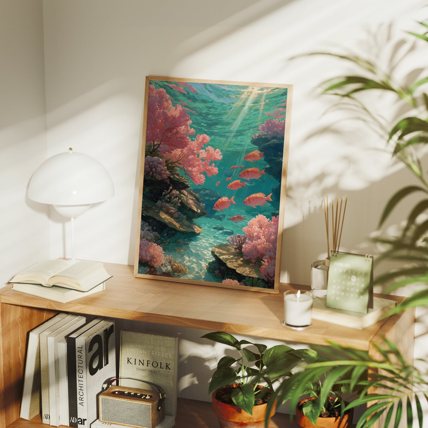 Reef of Sunlit Coral