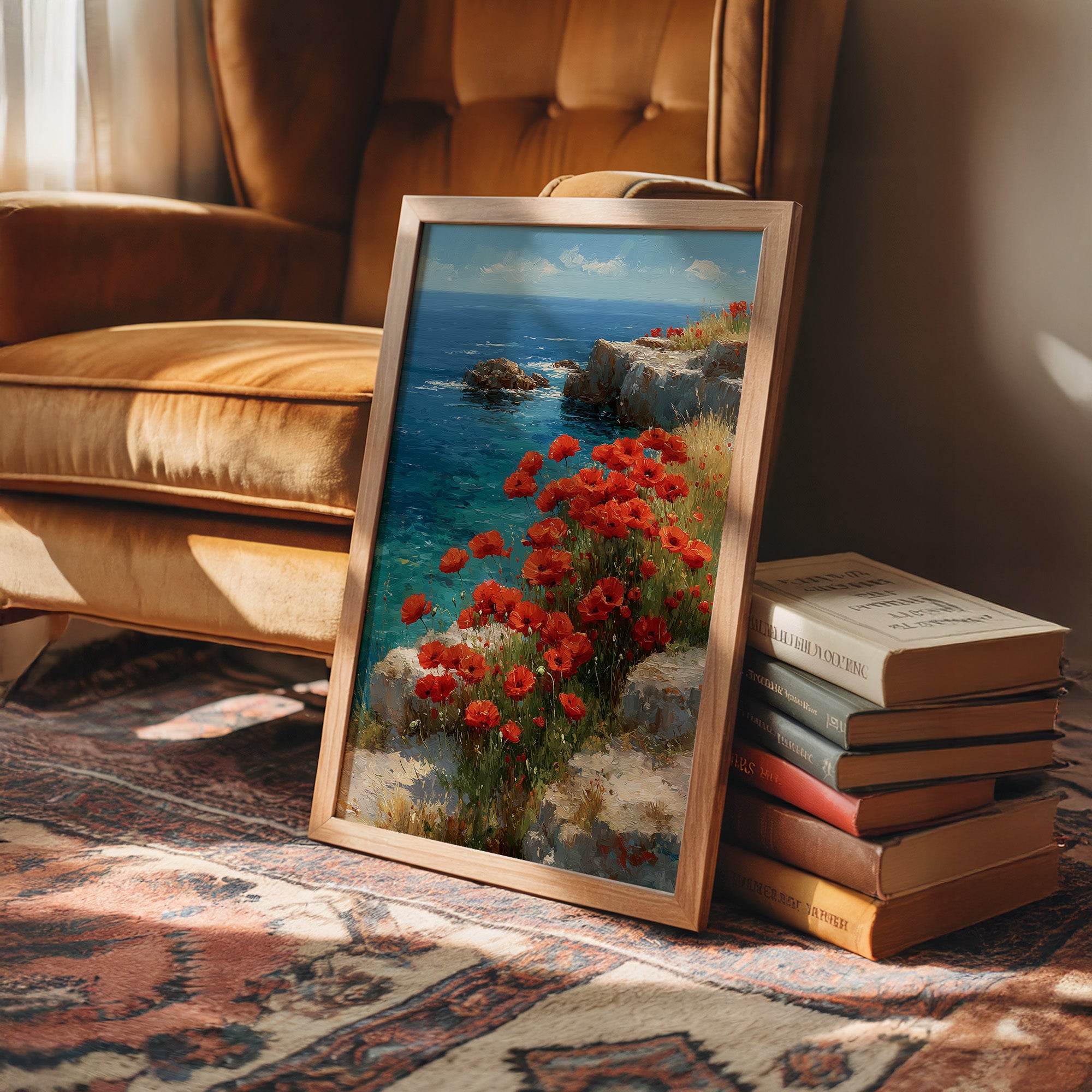 Poppies Above the Sea