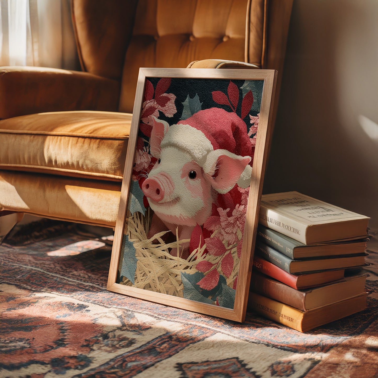 Piglet in Holiday Bloom