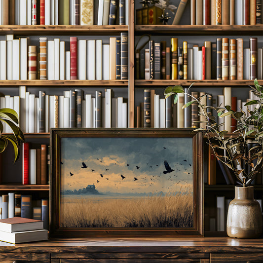 Crows Over the Reeds