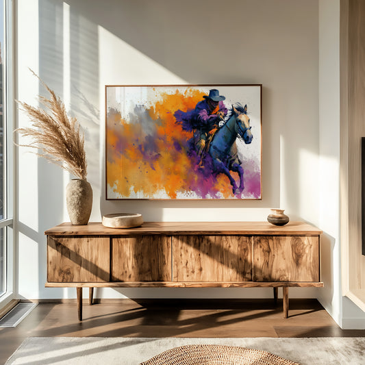 Cowboy in Full Color Burst