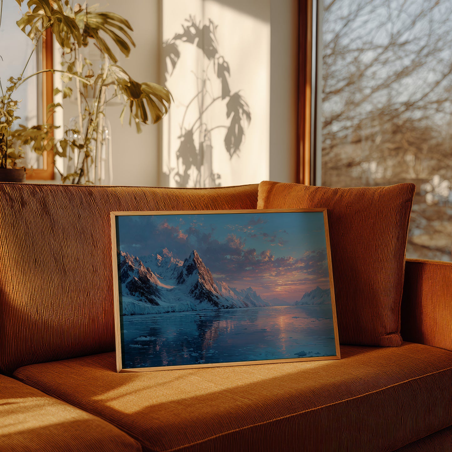 Glacial Sunset Reflections
