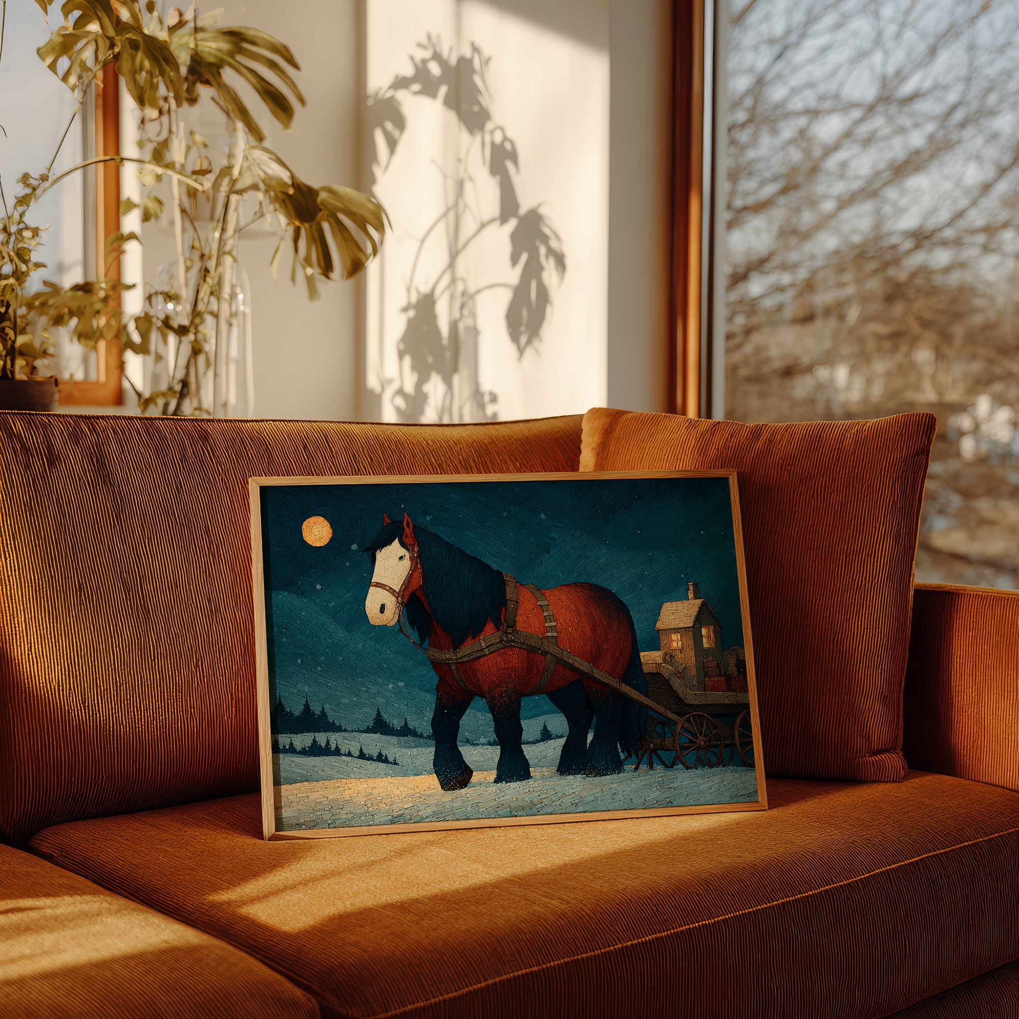 The Cart Horse's Moonlit Walk