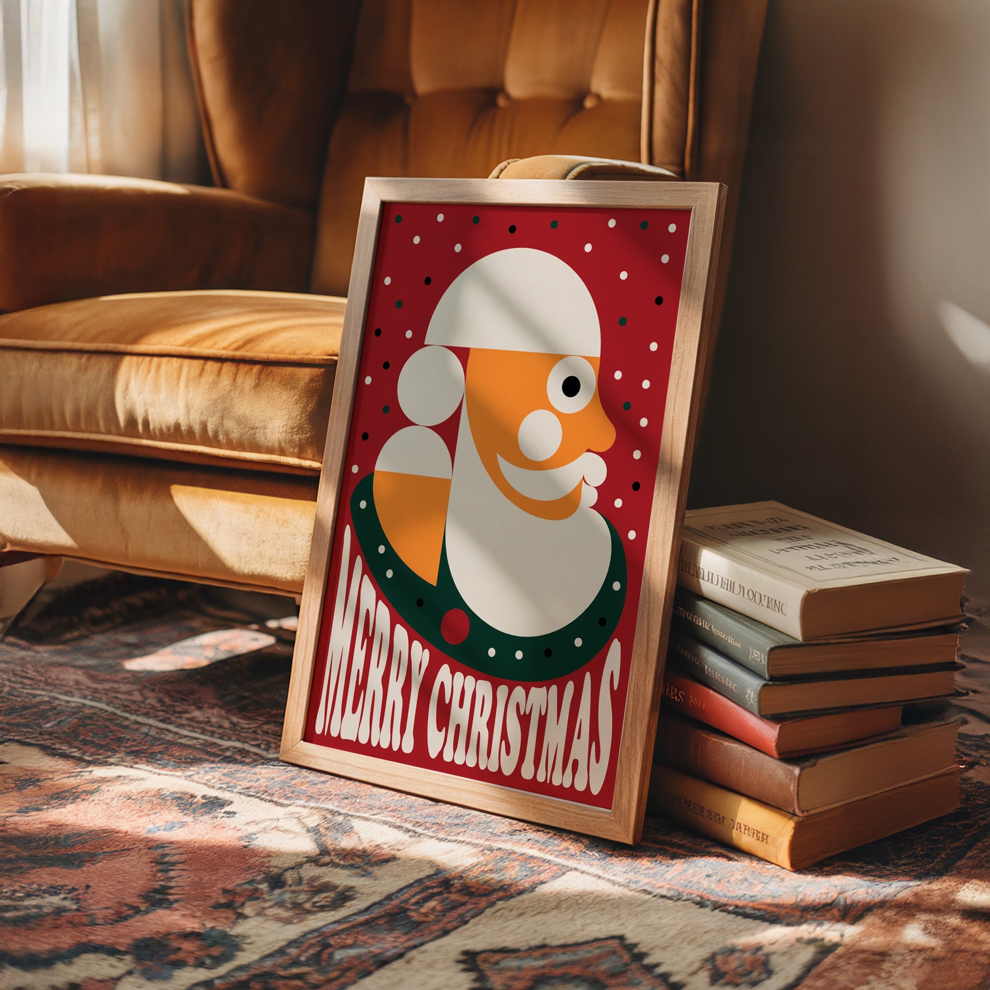 Modernist Santa Portrait