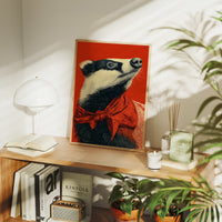 Badger in Crimson Wild