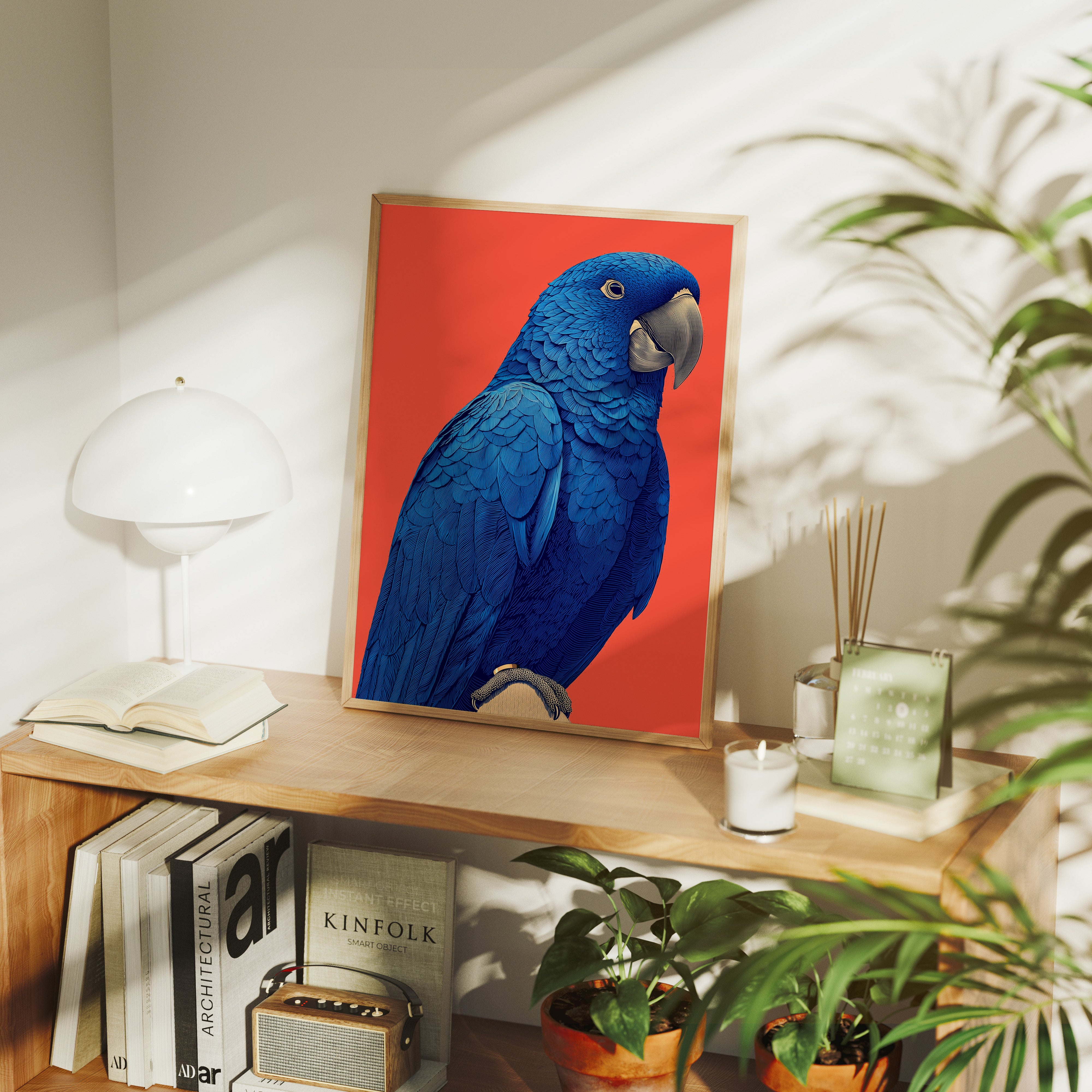 Cobalt Macaw Portrait