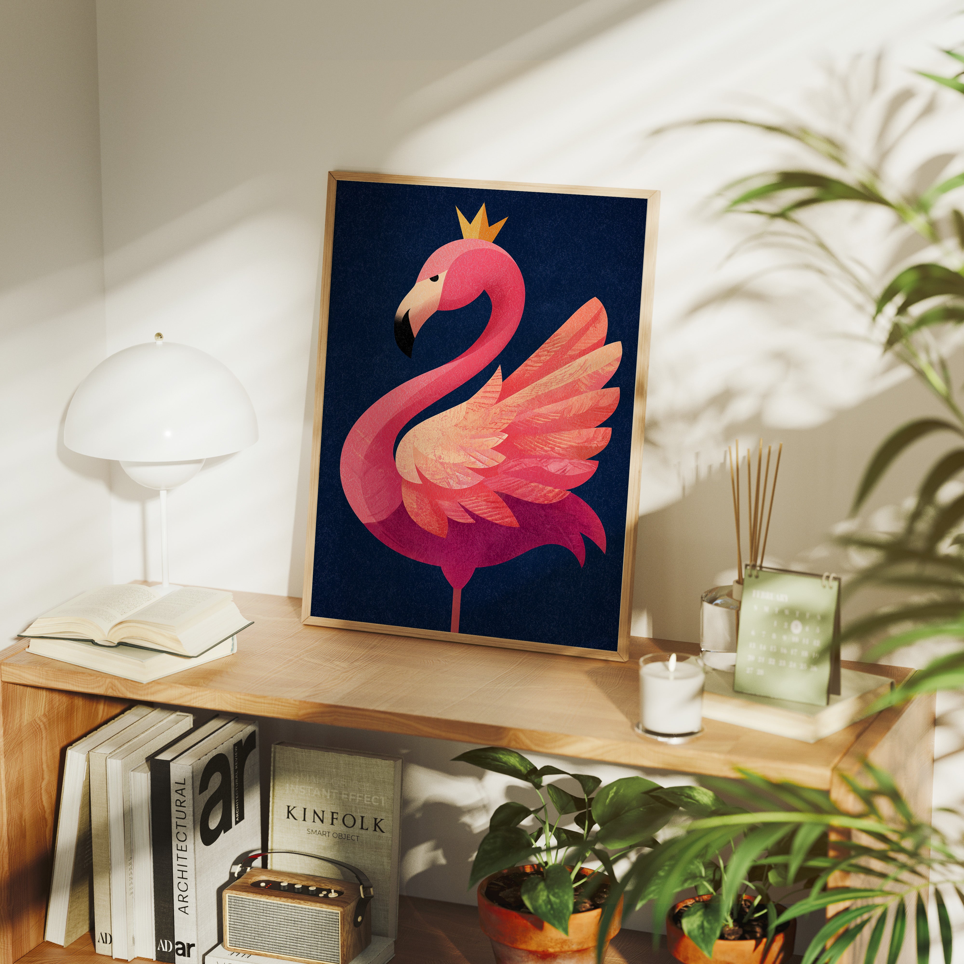 Flamingo Queen, Feathered Crown