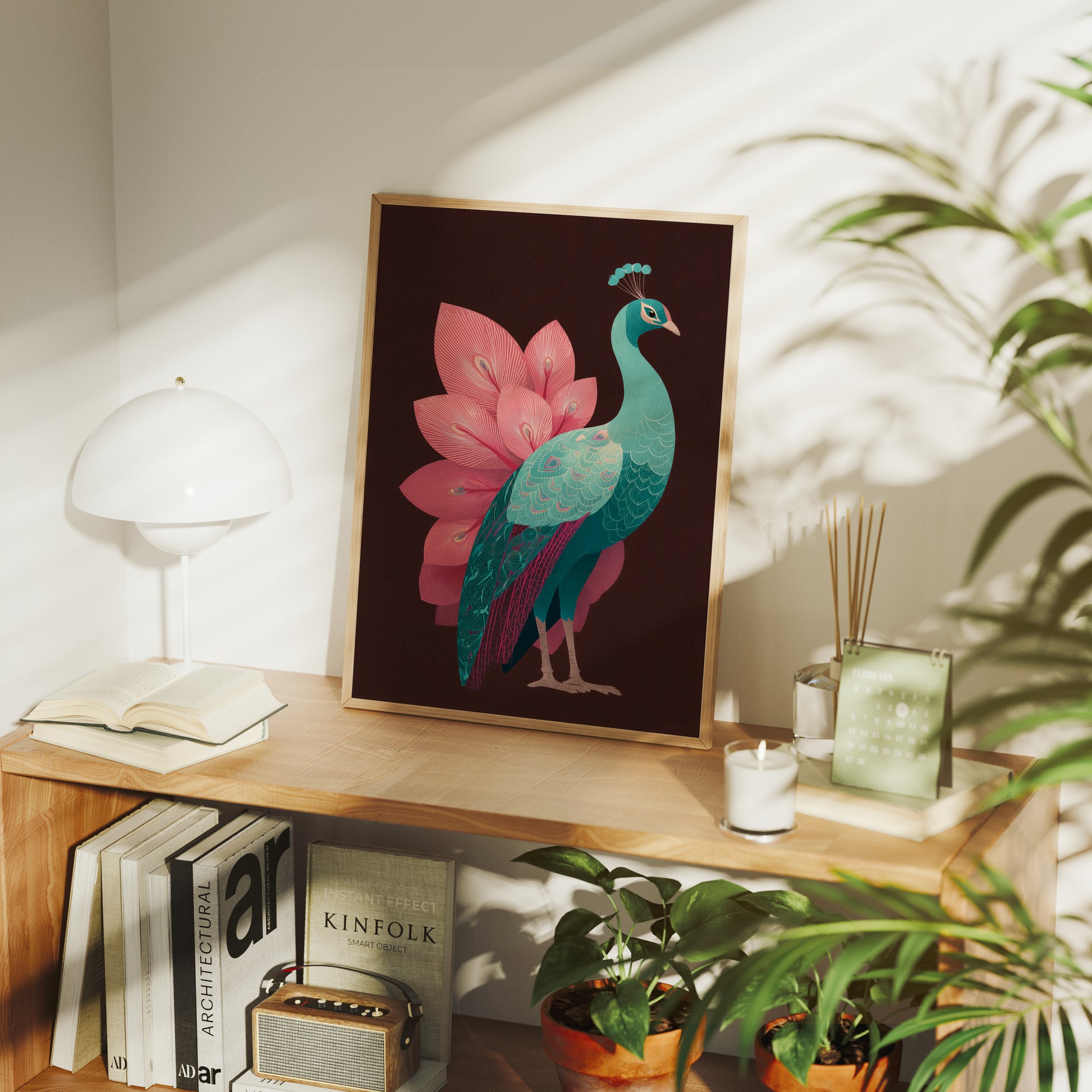 Peacock in Full Bloom