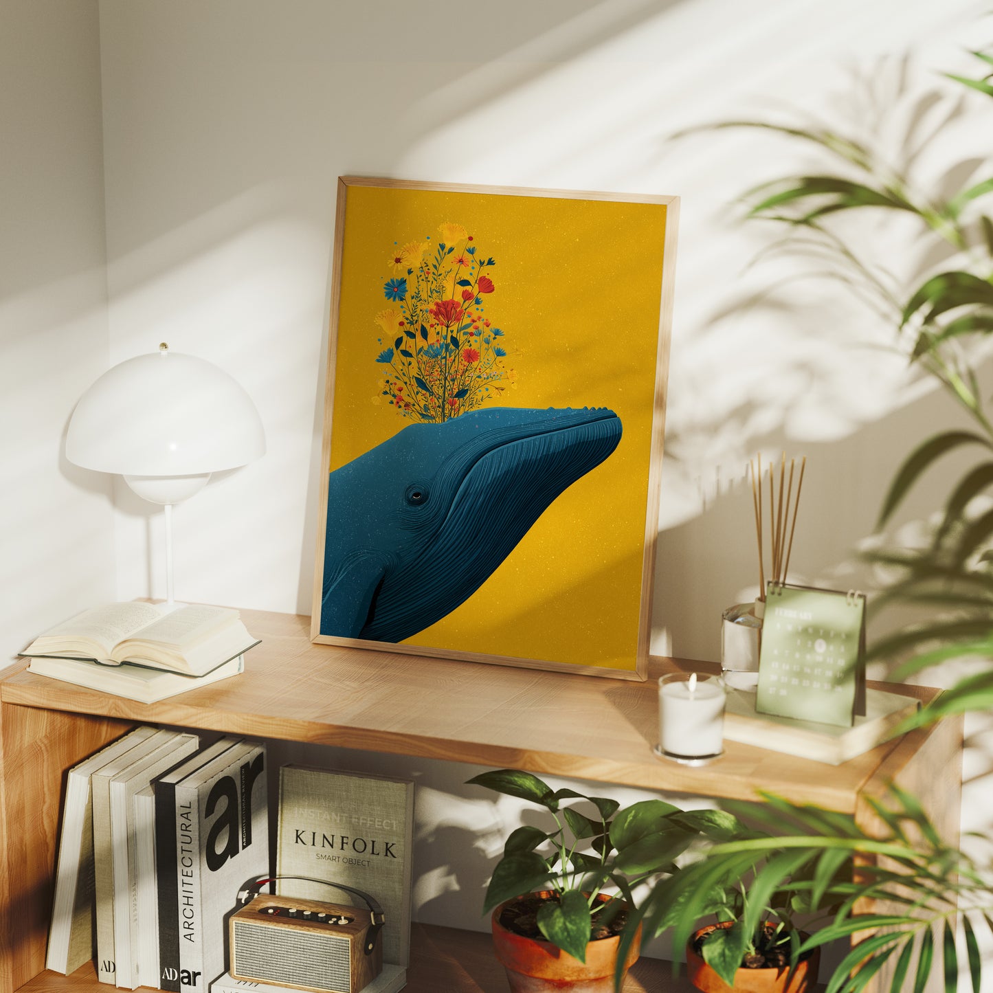 Whale Blooming Wildflowers