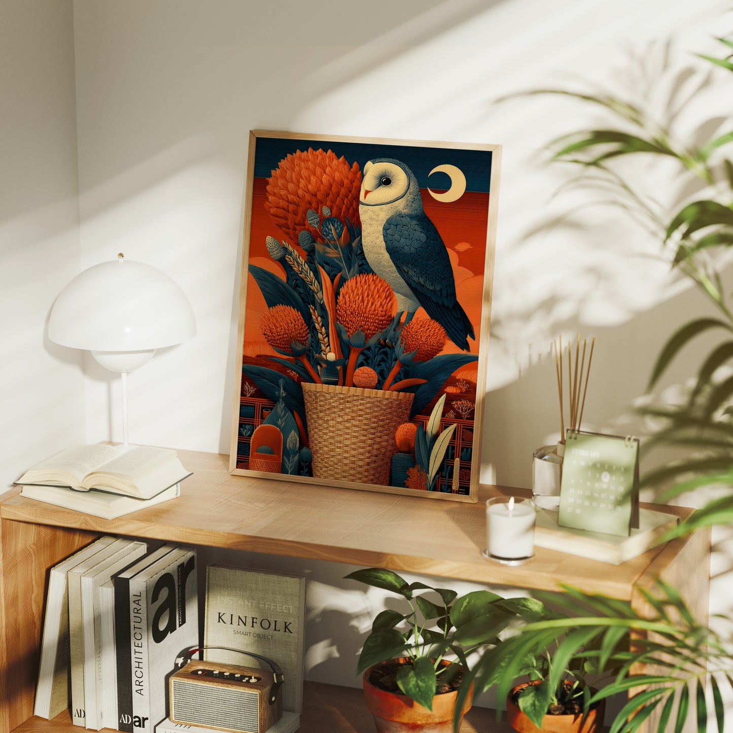 Barn Owl, Desert Moon Basket