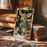 Fawn in the Falling Snow