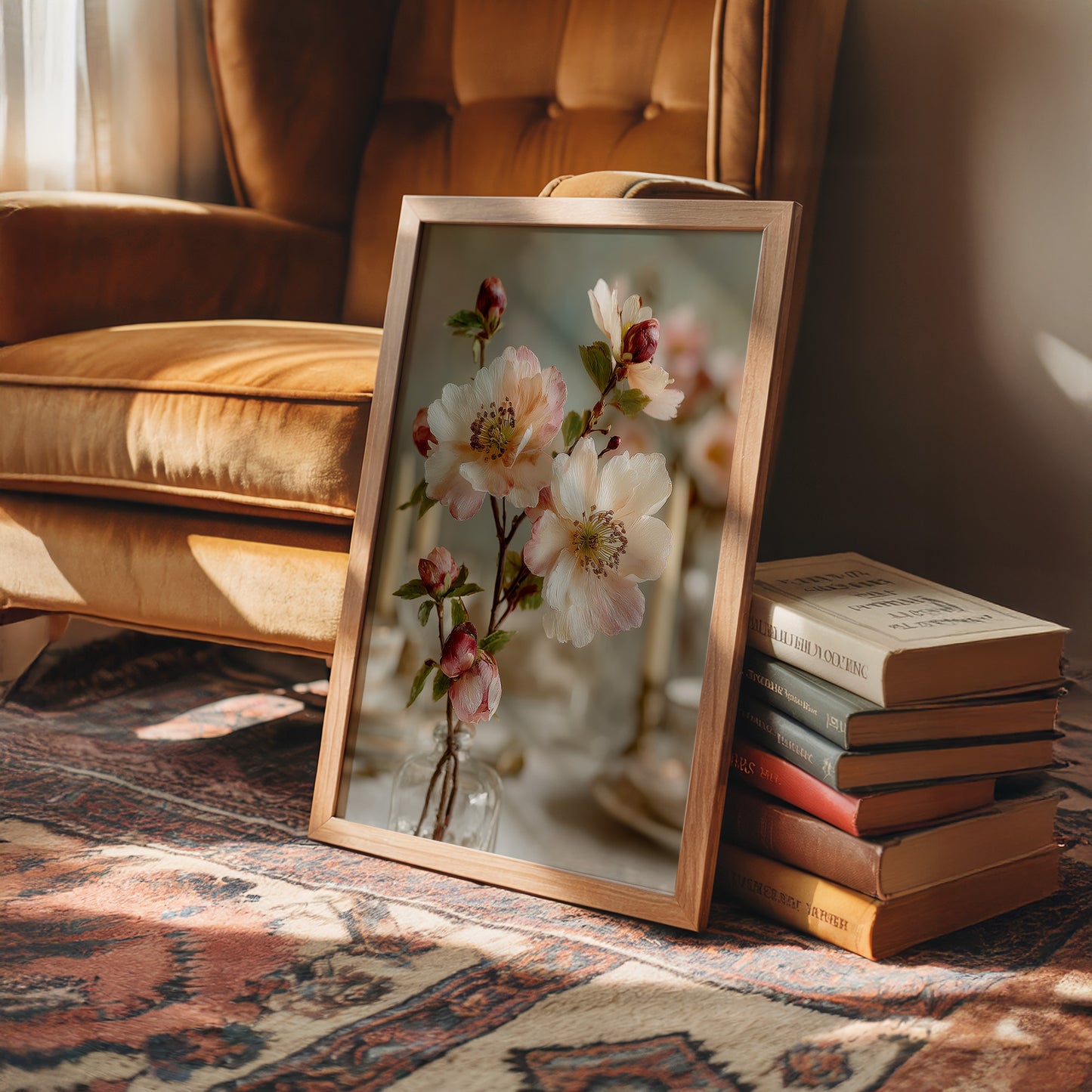 Wild Roses in Glass