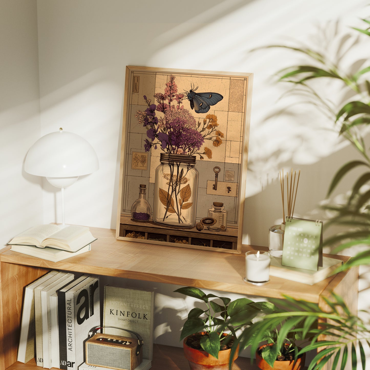 Apothecary Jar, Dried Blooms