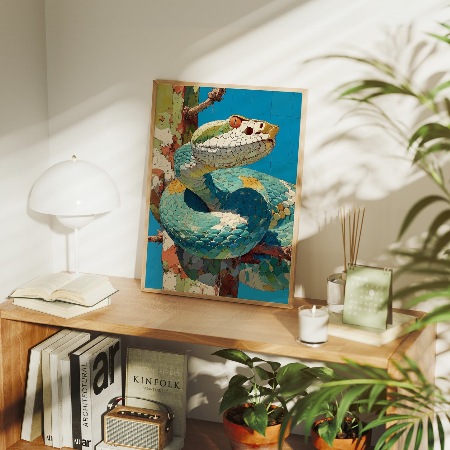 Viper in Turquoise Mosaic