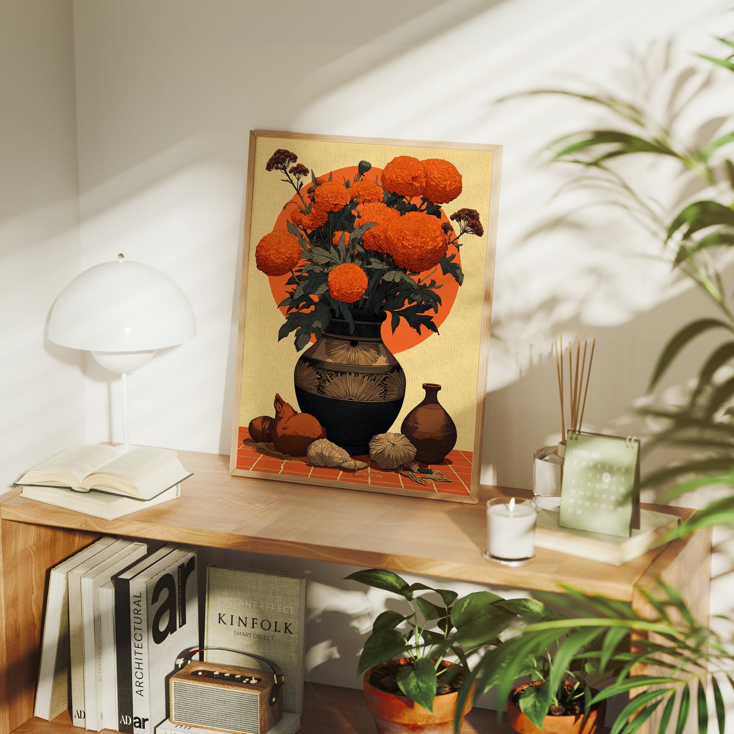 Marigolds in Clay