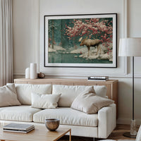 Moose Beneath the Blossoms