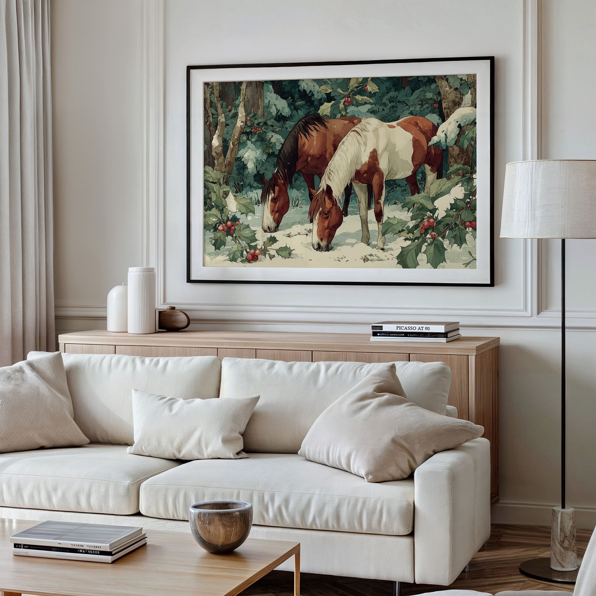 Grazing Through the Winter Woods