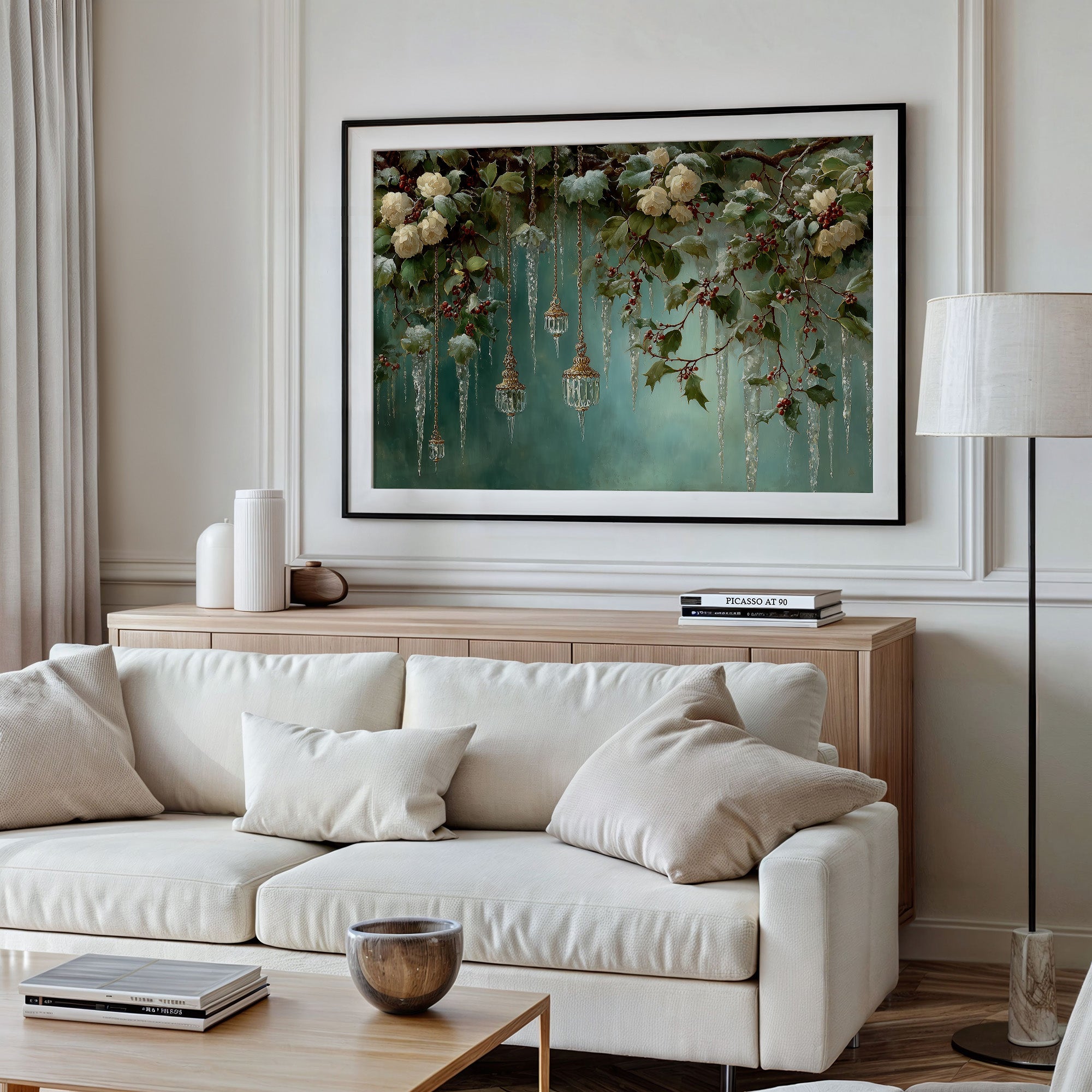 Winter Roses Hung With Crystal