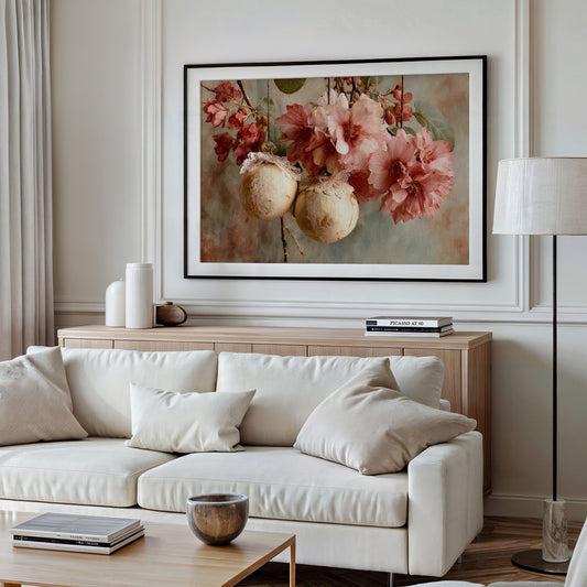 Camellias and Lace-Trimmed Gold