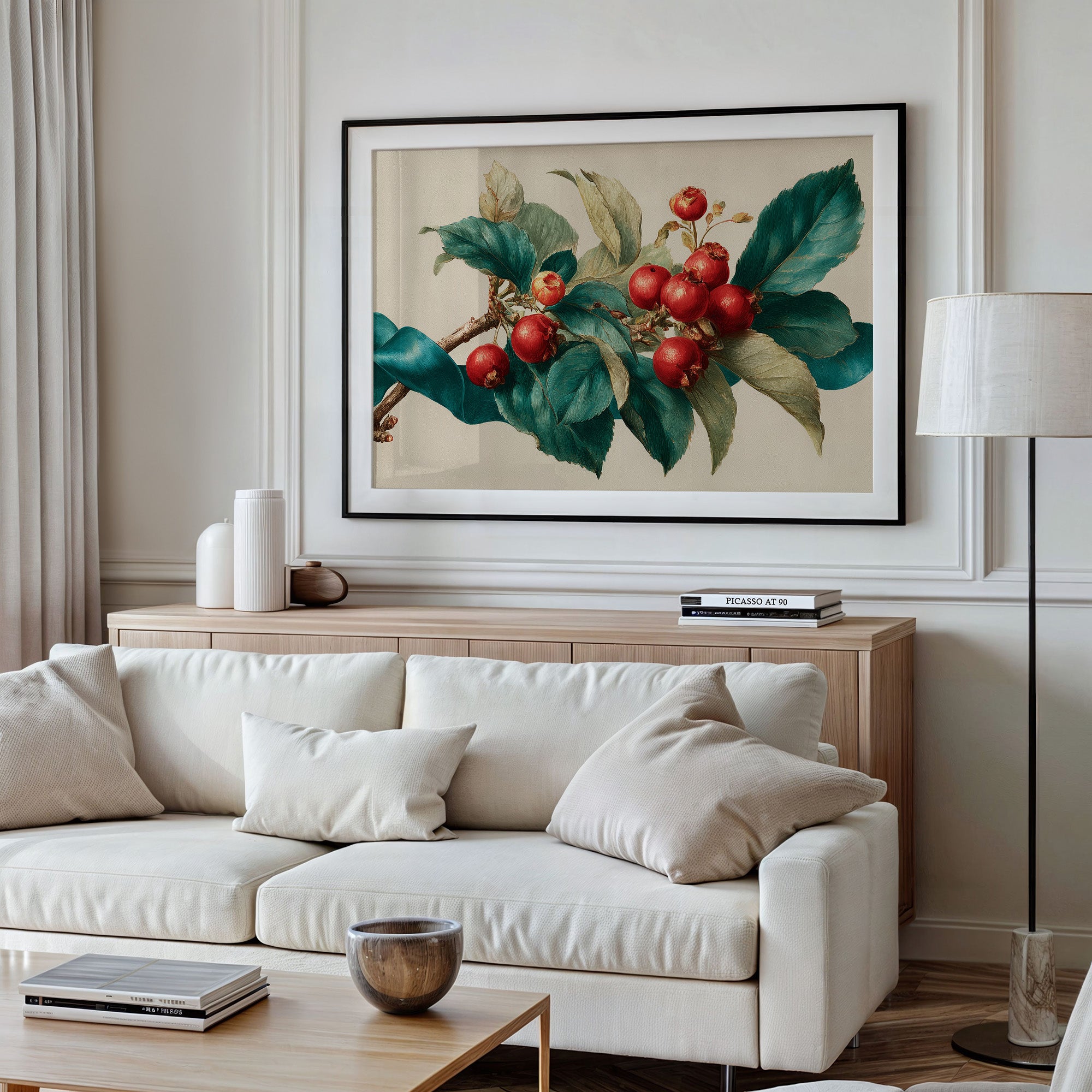 Winterberry Branch in Botanical Study
