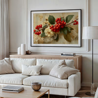 Rowan Berries on Antique Lace