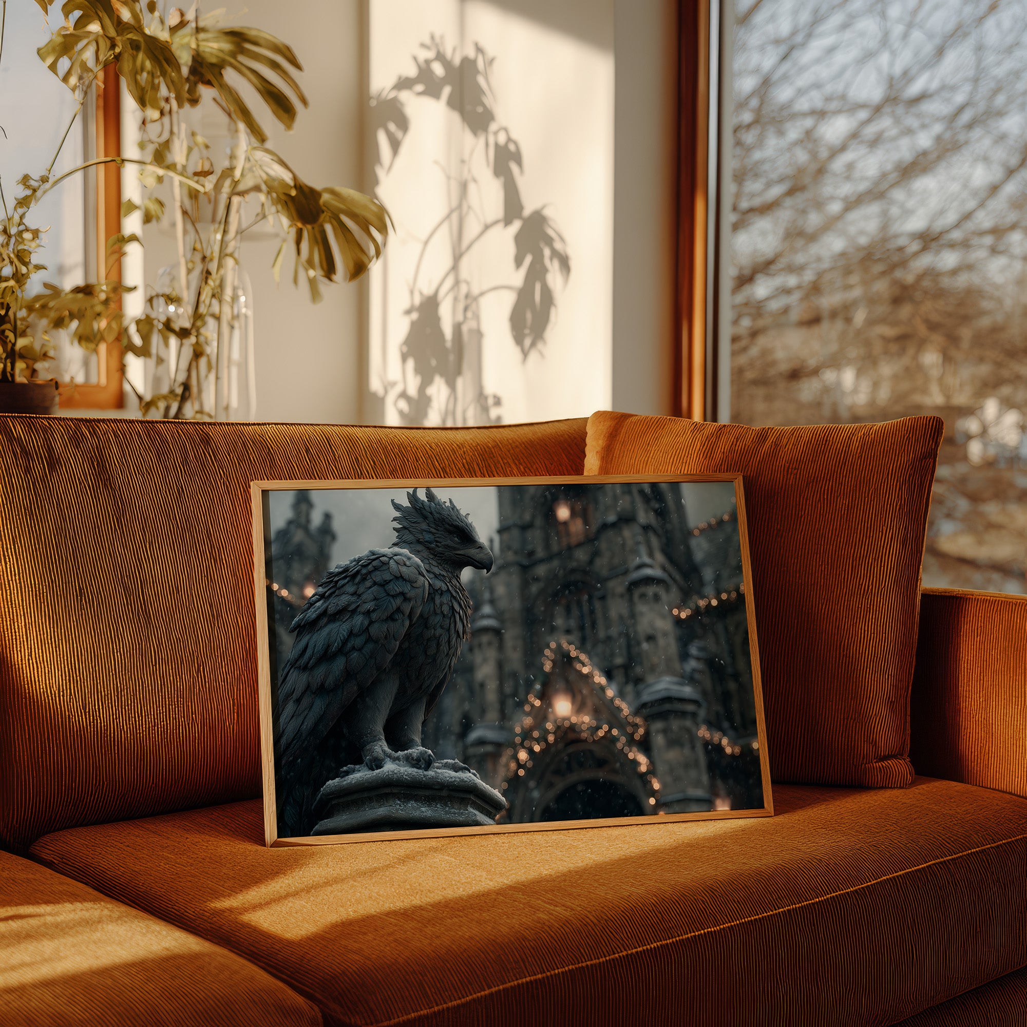 Gargoyle Watches Over Winter