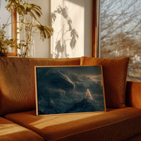 Ice Dragon Over Winter Peaks