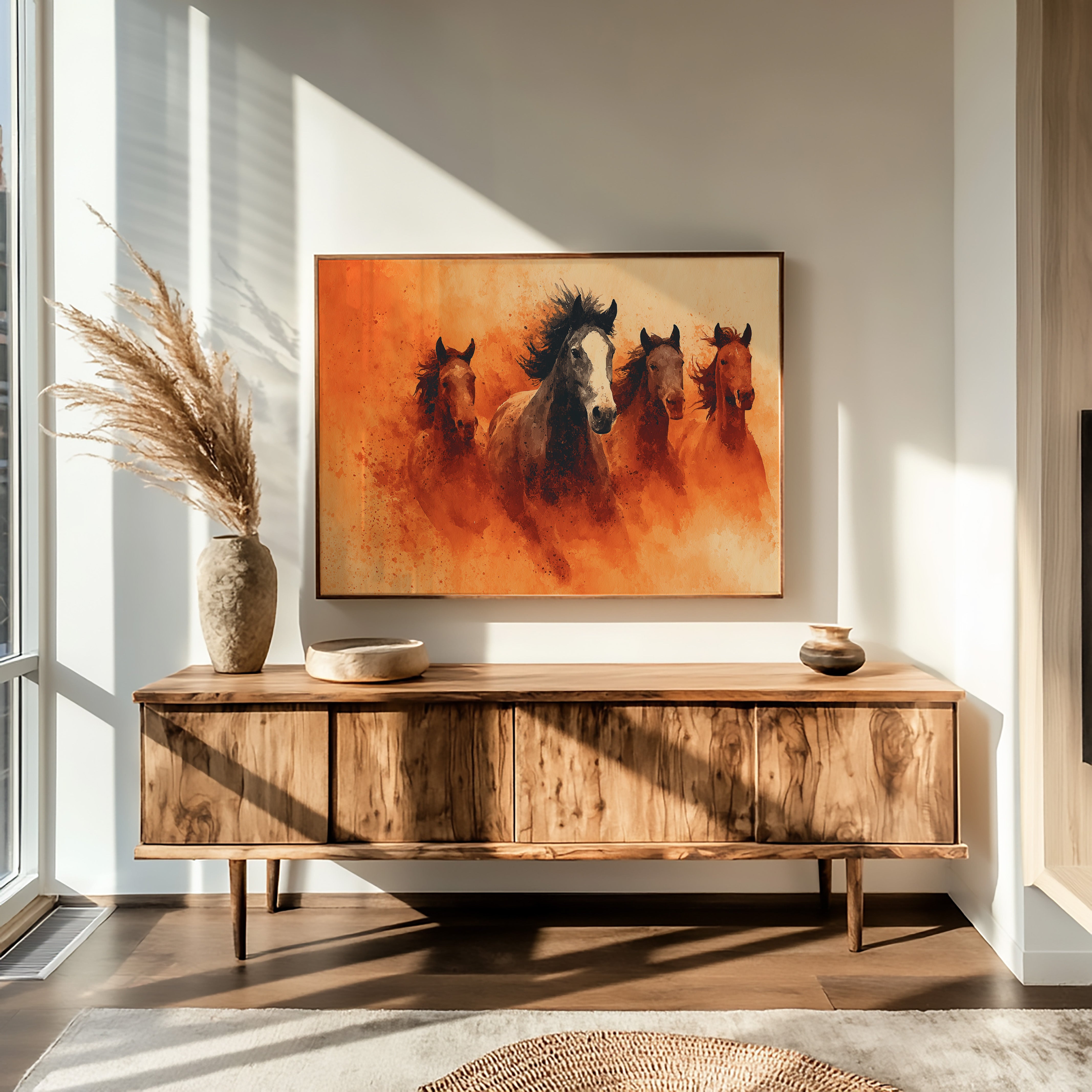 Wild Herd in Amber Dust