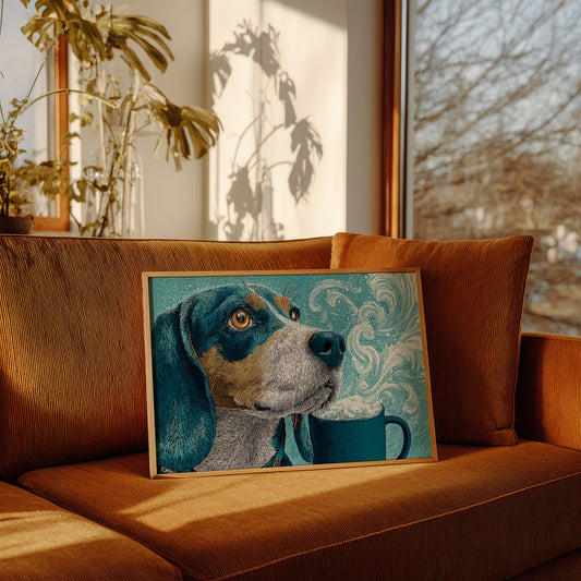 Beagle and the Steaming Mug