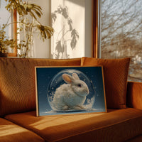 Rabbit Inside a Snow Globe