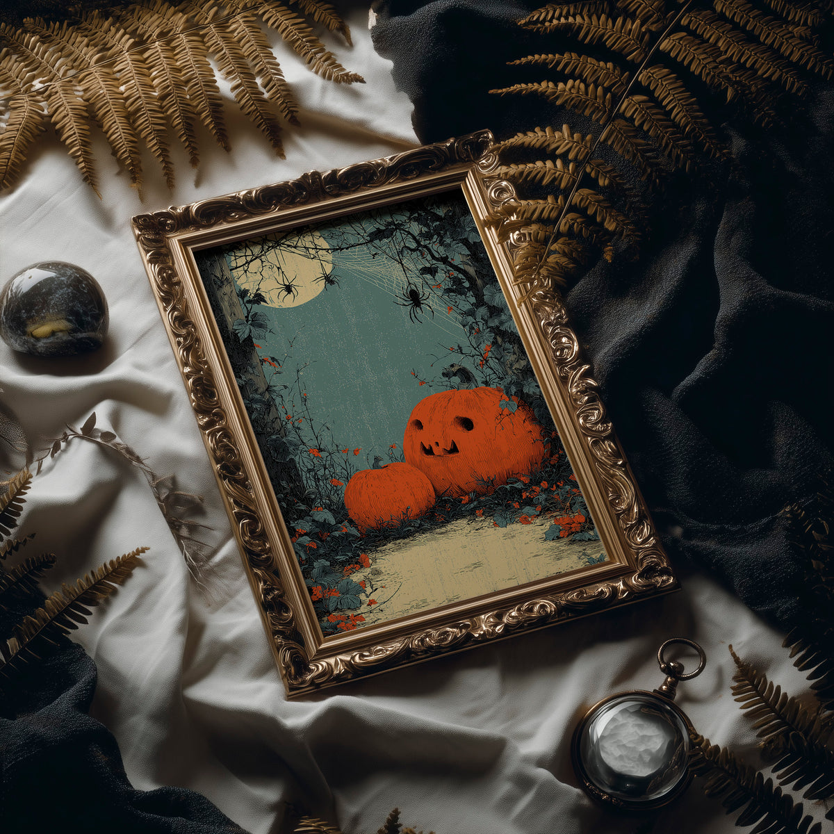 Pumpkin Patch: Spiders Dropping In