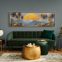 Golden Sun Beyond The Palms