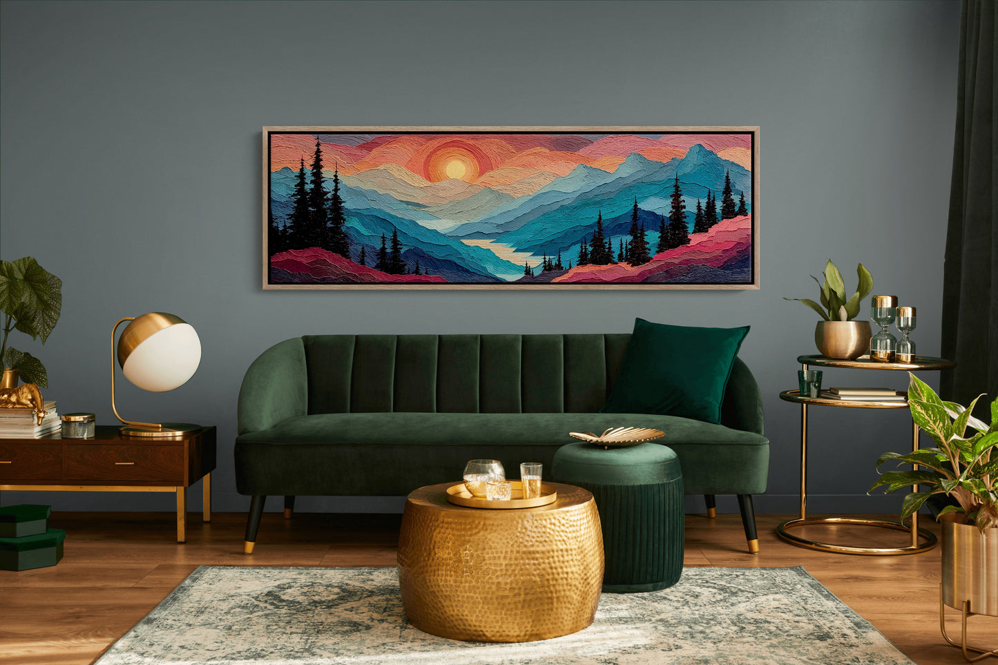 Sunset Layers Across Silent Peaks