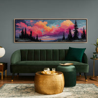 Crimson Skies Over Silent Pines