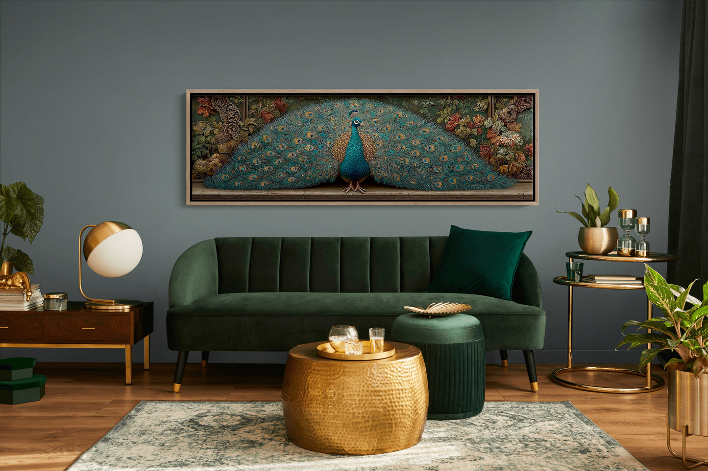 Emerald Plumes In Royal Bloom