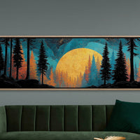 Golden Moon Over Timberline
