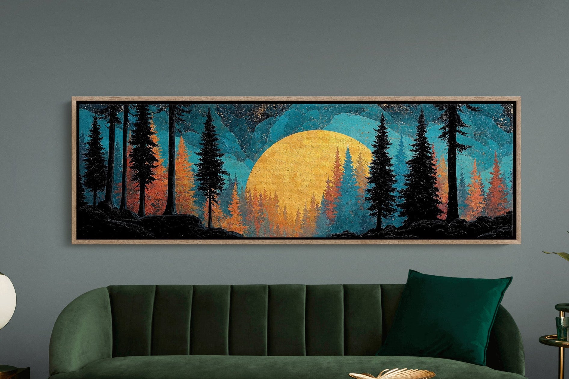 Golden Moon Over Timberline