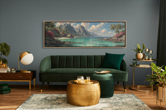 Emerald Shores Beneath Rising Peaks