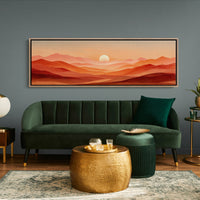 Sunset Waves of Amber Hills